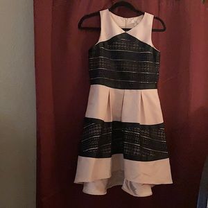 Girls black and pale pink dress